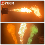 YUER™️ Stage Fireworks 3 Heads Fire Height Flame Fire Machine DMX Control LCD Display Flame machine For wedding DJ Party Effect Lights