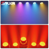 YUER™️ 19x15W LED RGBW Beam + Wash Zoom Moving Head Light DMX512 DJ Disco Party Bar Dance Floor Stage Effect Lighting Equipment