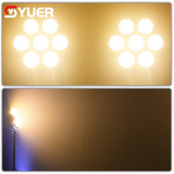 YUER™️ 7X50W CW WW COB Round Blinder Light Strobe Wash Effect DMX512 For Dj Dmx Stage Light Effect Light Disco Dj Bar