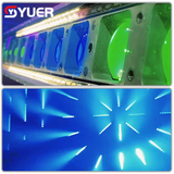 YUER™️ Waterproof IP65 10X60W RGBW 4IN1 LED Moving Head Beam Light With 96 Golden Light +96 Cold Light+96 RGB Strobe Effect DMX512 For Disco Dance Floor Bar Party Nightclub
