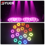 YUER™️ NEW Mini 200W LED Moving Head Light Beam Spot 18 Rotating Prisms Dj Dmx Stage Light Effect Light Disco Dj Bar Wedding Club