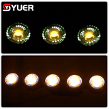YUER™️LED 6-Eye 6X60W COB Par Light 2200K+RGB Beads Vertical Retro Lamp Light Adjustable Telescopic Wall Wash Effect DMX512 For DJ Stage Bar Disco