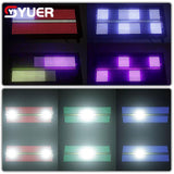 YUER™ IP65 Strobe Light RGBW 12+12 Segements Wash Effect Flash Dj Disco Gathering High Bright Flashing Stage Effect Lighting