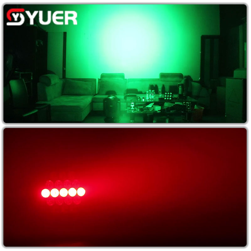 Rotating Par Light YUER™️ New 19x3W Professional Disco Light DMX512 Voice Control RGBW LE ...