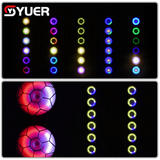 YUER™️ NEW 6 Eyes 6X50W COB + RGB Flood Blinder Light Adjustable Telescopic DMX512 For DJ Stage Lighting Effect Disco Bar Wedding Party