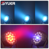 YUER™️LED Waterproof IP65 19X10W RGBW Par Light With Wash Strobe Effect Voice Control DMX512 For Disco DJ Projector Party Decoration Night Light