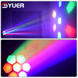 YUER™️ 7x40W RGBW 4IN1 LED Bee Eye Zoom Moving Head Light Dmx 512 23/35/51Ch Stage Lights CTO Dyeing Beam Zoom Effect Lighting