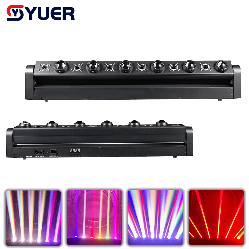 YUER™ 6x10W RGBW 4in1 Beam +6pcs Red Laser 6 Head Moving Head Light Beam Laser Effect DMX512 For DJ Disco Wedding Event Party Bar Club
