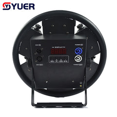 YUER™️ 7X50W LED Luz Par de Escenario Luces Retros Uplights flash de luz retro con Control DMX Activado por Sonido Efecto de Fondo de Escenario DJ para Fiesta Discoteca Espectáculo