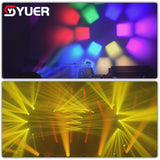 YUER™️ LED 18X40W RGBW Bee Eye RGB Laser Moving Head Light With SMD DMX512 For Disco Party Club 52/76/148CH DJ Stage Effect Lights