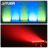 YUER™️ NEW Mold YUER 9X16W RGBW Wash Light Horse Racing Effect Lights Remote Control DMX512 For DJ Disco Party Xmas Show Stage Effects