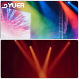 YUER™️Upgraded Version LED 250W Moving Head Light With Ring Beam+Spot+18 Rotating Prisms+Focus+Frost+Rainbow Effect DMX For Stage Light Disco Dj