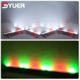 YUER™ 32+16 Segments 192X0.2W RGB +96X2W White Long strip Pixel Strobe Light Wash Strobe Effect Dj Disco Outdoor Stage