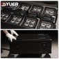 YUER™ Battery Wireless Waterproof Par Light 4X20W RGBWA-UV 6IN1 LED Par Light DMX512 Automatic Voice Control for DJ Disco Stage Indoor Bar