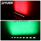 YUER™️ 8X4W RGBW LED Dyeing Light Wall Washer Light DMX512 7CH For DJ Disco Stage Wedding Music Party Bar Indoor Dance Floor Nightclub