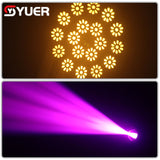 YUER™️ LED 250W Beam Spot 18 Prisms Moving Head Light Club Bar Stage Lighting DMX Control Wedding Party Dj Disco