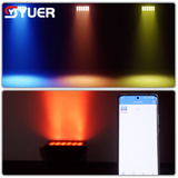 YUER™️NEW LED Waterproof 18X10W RGBWA+UV Battery Floodlight With Wash Sound Control Wireless DMX512 For DJ Disco Party Wedding Club