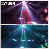 YUER™️ DMX RGBW LED Butterfly Light Strobe Disco DJ Beam Spot Stage Lighting Effect Party Dance Club Wedding Butterfly