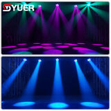 YUER™️ 6x40W LED Head Bee Eye Led Beam Moving Head Wash Light Stage Lights With LED Strip Dj Stage Light Effect Light Disco Wedding Bar