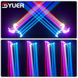 YUER™️LED 9X10W Beam+4X10W Bee Eye RGBW 4IN1 Moving Head Stage Light With 3 Amber Strobe Effect DMX512 For Party Dj Disco Club Effect Lighting