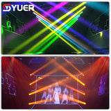 YUER™️ With Aperture 150W LED Moving Head Light Beam Spot 18 Rotating Prisms Dj Dmx Stage Light Effect Light Disco Dj Bar Wedding Club