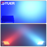 YUER™️NEW 44X12W RGBW 4in1 LED Single-Layer Floodlight RDM DMX512 For Dj Dmx Stage Light Effect Light Disco Dj Bar