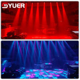 YUER™️ 100W 7 Colors+8 Gobos Led Spot Dmx 512 14Ch Moving Head Stage Lights Focus 5 Facet Prism Effect Lightings DJ Disco Party