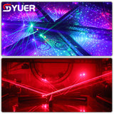 YUER™️ NEW 8 Eyes Red + 8 Eyes RGB Laser Swinging Light Bar DMX512 Stage Light RGB Laser Beam DJ Bar Stage Equipment Dance Floor