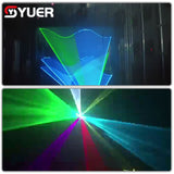 YUER™ With ILDA 2W Laser Light RGB Animation APP Control Remote Caontrol Beam Scanner Projector Stage Lights DMX DJ Disco Stage Effect