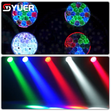 YUER™️ Copy Martin Waterproof IP65 LED 19X40W RGBW 4IN1 +114PCS LED Beads Moving Head Light With Ring Wash Zoom Storbe effect RDM DMX512 For Stage Effect Equipmen