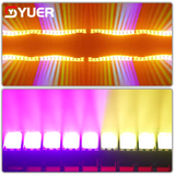 YUER™️Standard Edition LED 12X60W RGBW 4in1+432 Golden +432 Cold White Moving Head Beam Light DMX512 For DJ Disco Party Stage Effect Lighting Night Club Bar Light