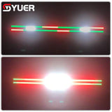 YUER™️ 150W LED Strobe Light Music Sound/DMX Control LED RGB Segmented Flash Wall Wash Light Disco Party Home Show Stage Projector