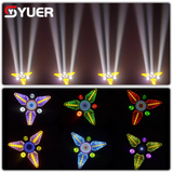 YUER™ 3X80W Golden Retro Light + 36X1W RGB 3in1 Strobe Effect + 3X25W RGBW 4in1 Beam Effect Stage Light DMX512 For DJ Party Flashing Lights Dance Club Disco Stage Effect Light