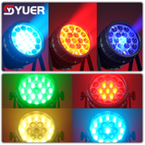 YUER™️Waterproof IP68 LED 19X15W RGBW Par Light Zoom Strobe Effect Circle Control Voice Control DMX512 For DMX DJ Disco Dance Bar Professional Laser Light