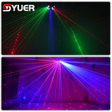 YUER™️ LED Mushroom Starry Sky Laser Lights With DMX512 Control For Disco Dj KTV Pub Party Wedding LED Head Moving Laser Lights