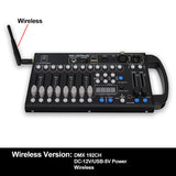 YUER™️ Mini Battery Powerd 192CH DMX512 Controller With Wireless Wifi Fader Command Wing Party Lighting Console Scene Dj Disco