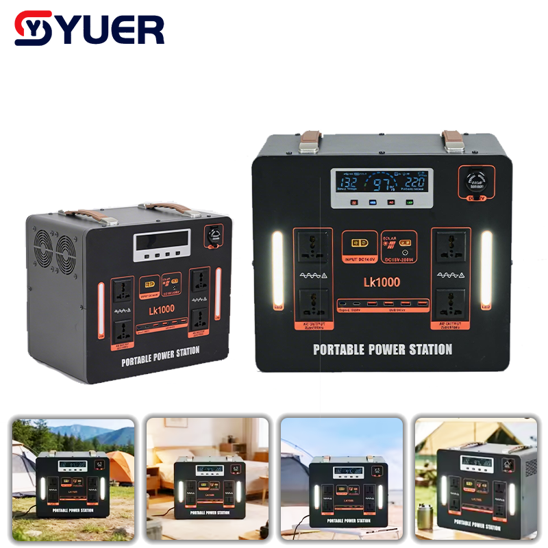 YUER™ 2500W/3500W/5000W/6000W Outerproof Portable Power Station Solar Generator For Camping RV Emergency Lifepo4 Battery Home Essential