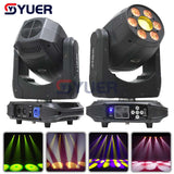 YUER™️ 6×4W Dyeing 4in1+150W LED Spot Moving Head Light For DJ Disco Stage Wedding Party Lighting Show Bar Party Club