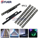 YUER™️ 4Pcs/Lot 12x5W AC90-240V DMX RGBW Wall Washer light Stage Effect lighting Disco Christmas Party Bar Wedding Club Flood Light