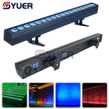 YUER™️ New Arrival 18X10W RGBW 4IN1/18X15W RGBWA 5IN1/18X18W RGBWA+UV 6IN1 LED Bar Wall Washer Lights DMX512 Washer Flood lights Dj Bar Party Show Stage Lighting