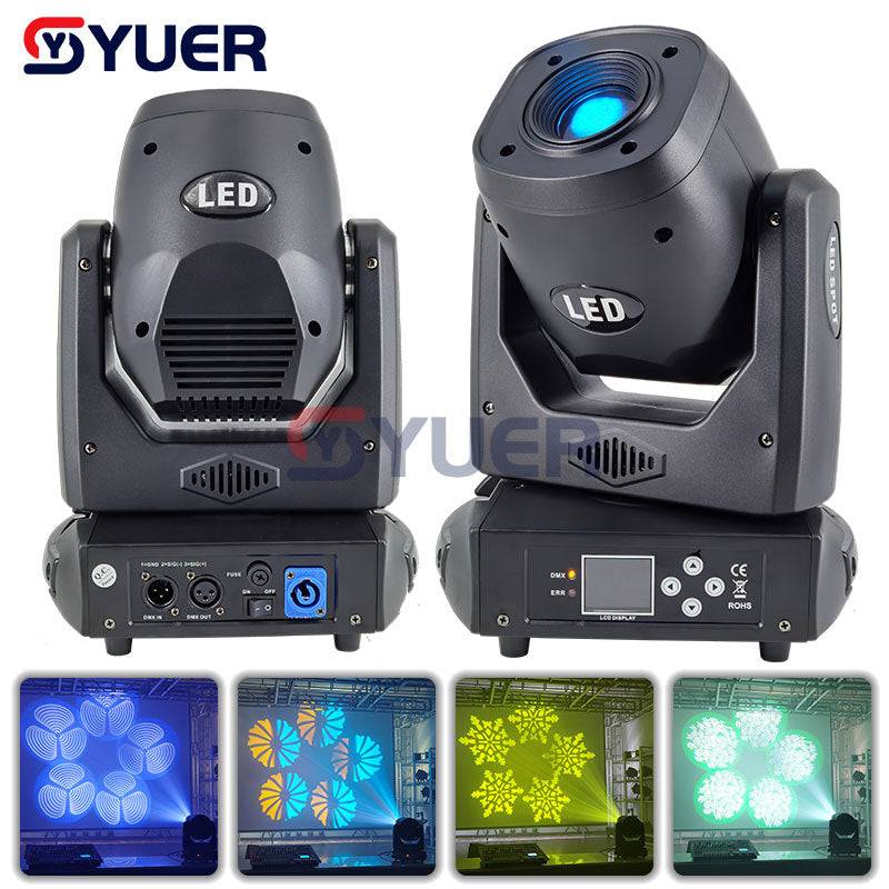 YUER™️ Professional Disco 120W LED Pattern Moving Head Light DMX512 Stage Effect Party Show Light DJ Wedding Club Bar Beam Lighting