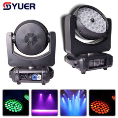 YUER™️  NEW LED Wash Zoom Moving Head Light 36x8W RGBW 4IN1/36x12W RGBWA 5IN1/36x18W RGBWA+UV 6IN1 Lyre DMX 15 ChannelsFor DJ Disco Party Bar