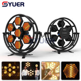 YUER™️ New Music Stage Lighting 7x60W LED Retro Flash Light DMX512 Professional Decorate Disco DJ Party Bar Stage Lamp Night Light