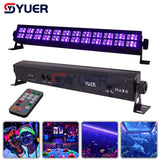 YUER™️ NEW 24X3W LED Double Row UV Bar Stage Light DMX512 DJ Club Disco Party UV Par Lamp Purple Wall Washer Spot Light Dance Floor