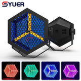 YUER™️ New type 210W LED Retro Flash Light LED Night Light Music Party DJ Disco Decorative Lamp With 48pcs LED RGB Projector Lights