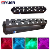 YUER™️ 5 Head RGB 3IN1 Laser Animation Scanning Effect Bar Light 16X5W LED Amber Wash Moving Head Light DMX512 DJ Disco Stage Lighting