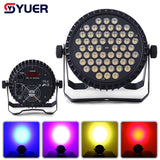 YUER™️ Die-cast Alu. Led Par Light 54x3W RGB 3in1/54x3W RGBW 4in1 DMX Stage Lights Business Lighting High Power Light Party KTV Disco DJ 6 sold in last 15 hours