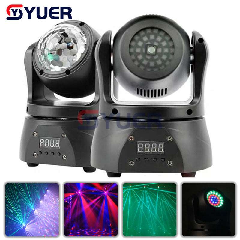 YUER™️ Men’s 5-in-1 Electric Shaver LED Wash Laser Crystal Magic Ball 3IN1 Moving Head Light Crystal Magic Ball Stage Effect Lamp DJ Disco Club Laser Show