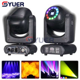 YUER™️ NEW LED Spot 100W Beam + Aperture Moving Head Light 5 Face Prism With Circle DMX512 Dj Stage Effect Light Party Dance Disco Bar