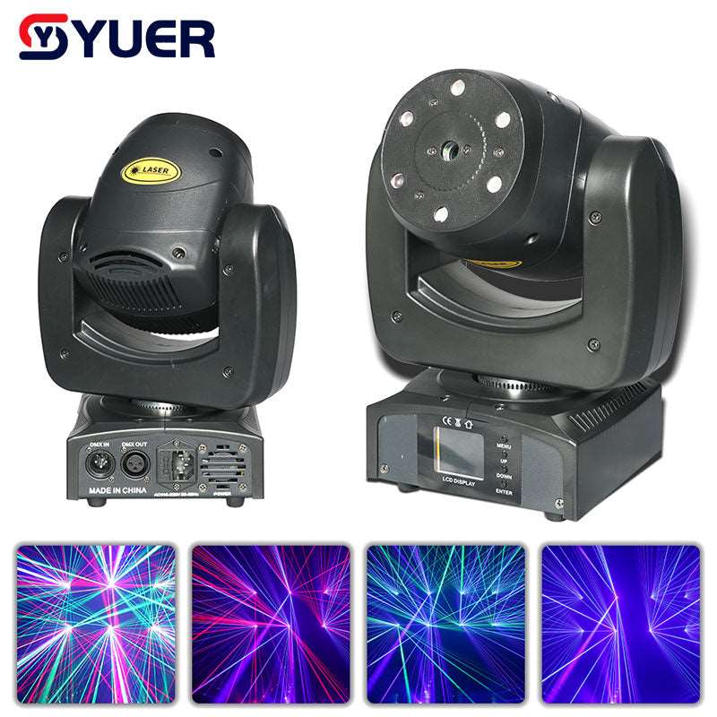 YUER™️ NEW 20Kpps RGB 7 Eyes Moving Head Laser Light